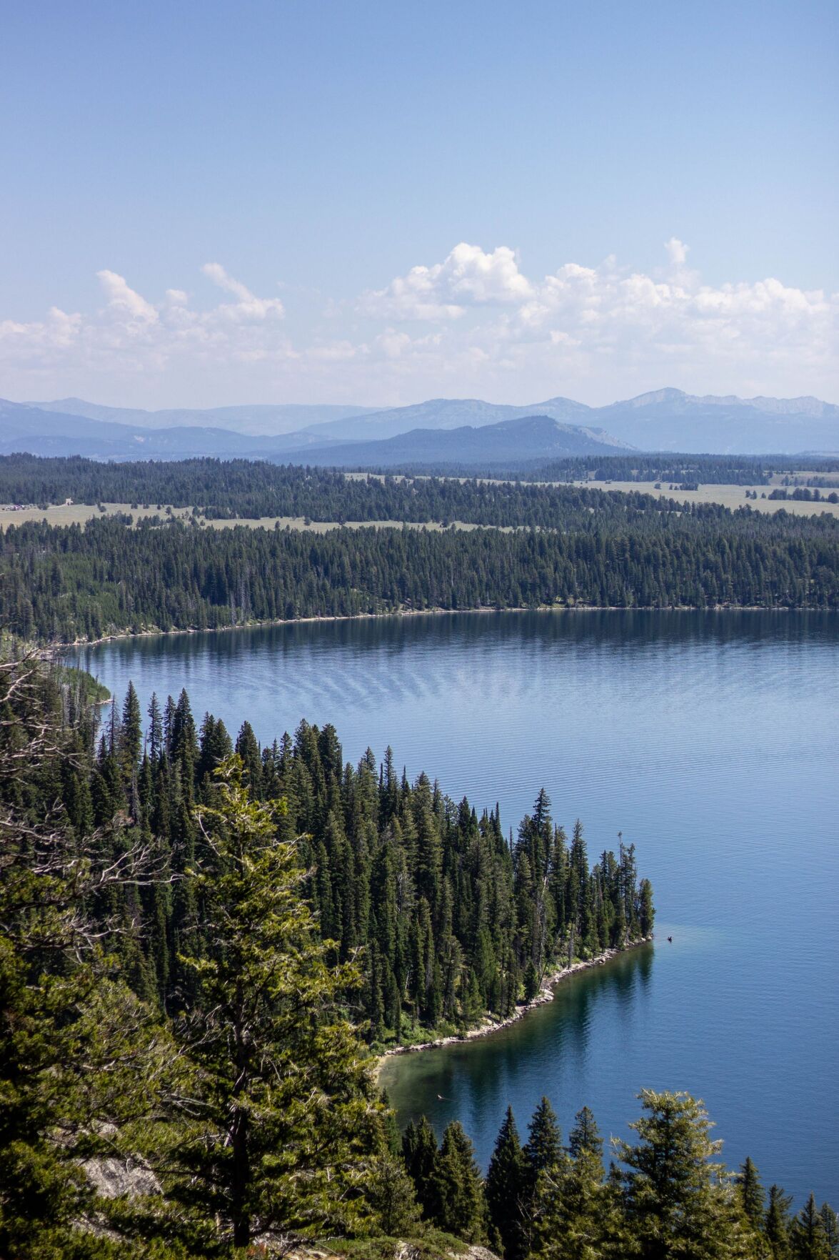 Overlooking Jenny Lake from Inspiration Point, Jackson Hole, Wyoming